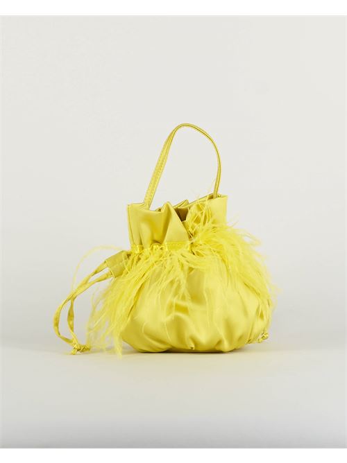 Satin hand bag with feathers Anna Cecere ANNA CECERE | Bag | ACA01244
